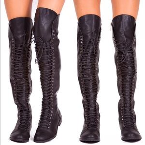 Thigh High Flat Boots